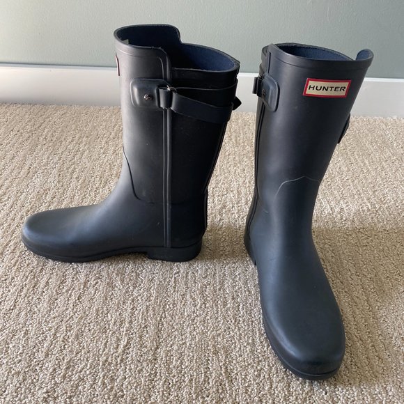 Hunter Wellington Backstrap Short Rain Boots - Picture 3 of 4